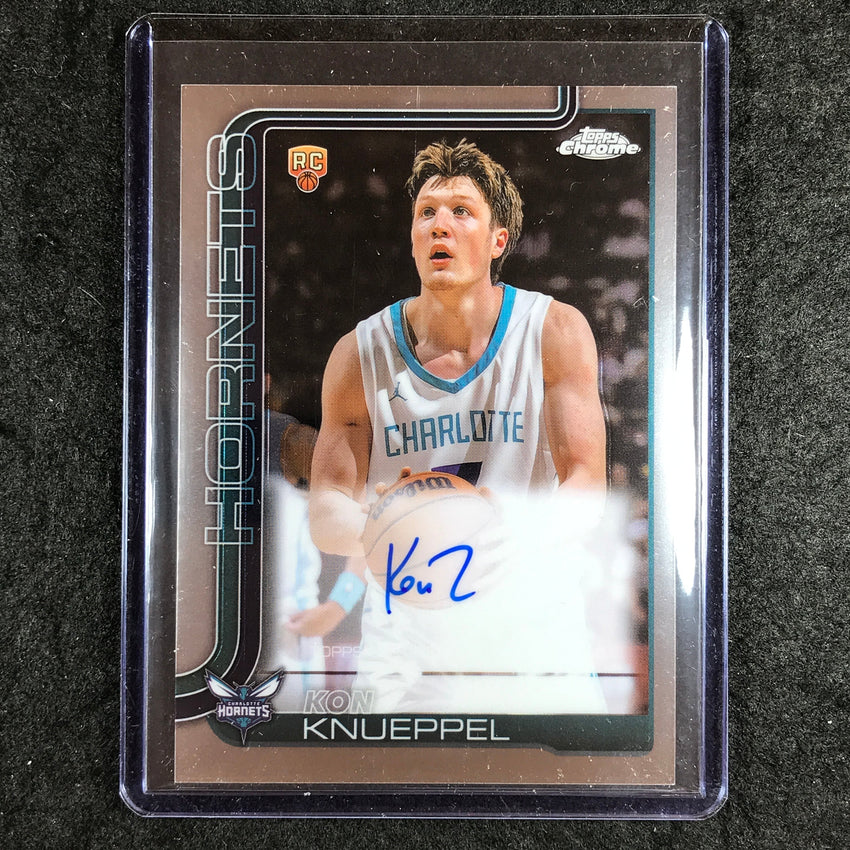 2025-26 Topps Chrome KON KNUEPPEL Chrome Rookie Auto Base #KK
