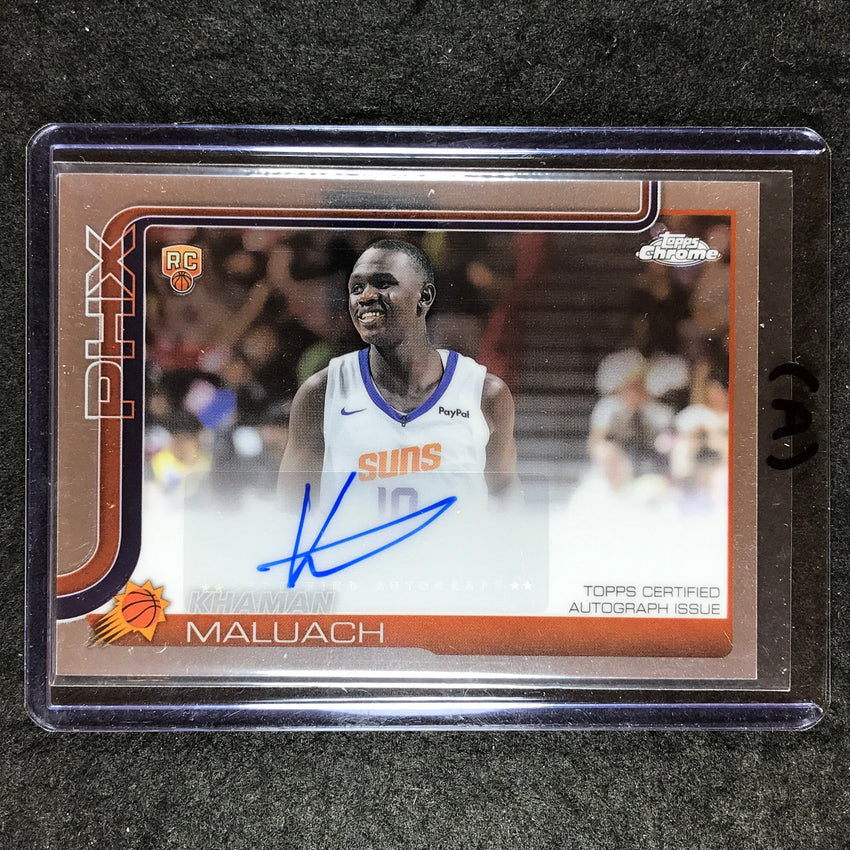 2025-26 Topps Chrome KHAMAN MALUACH Chrome Rookie Auto Base #KM (A)