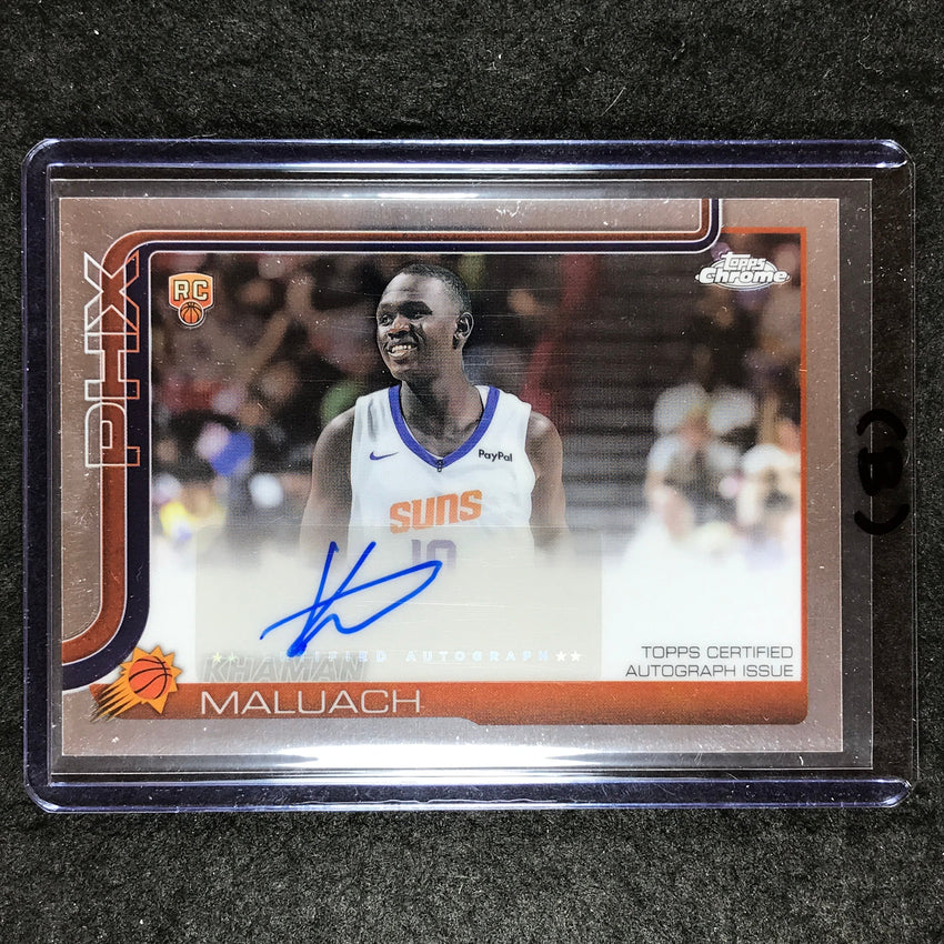2025-26 Topps Chrome KHAMAN MALUACH Chrome Rookie Auto Base #KM (B)