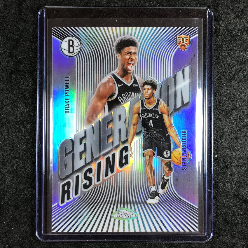 2025-26 Topps Chrome DRAKE POWELL Generation Rising Rookie Refractor #17