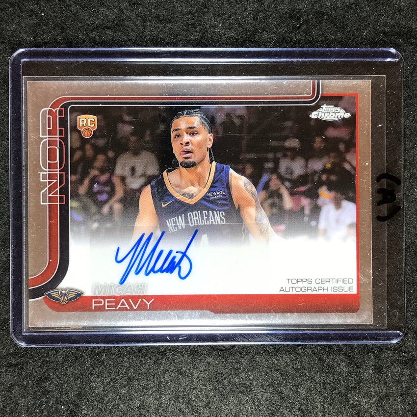 2025-26 Topps Chrome MICAH PEAVY Chrome Rookie Auto Base #MP (A)