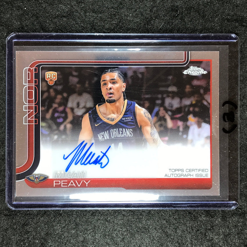 2025-26 Topps Chrome MICAH PEAVY Chrome Rookie Auto Base #MP (B)