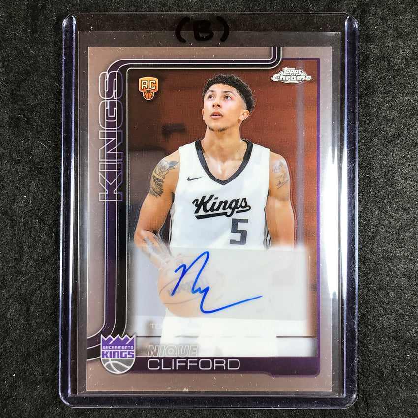 2025-26 Topps Chrome NIQUE CLIFFORD Chrome Rookie Auto Base #NC (B)