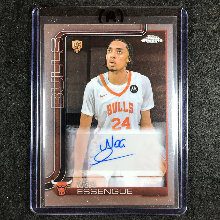 2025-26 Topps Chrome NOA ESSENGUE Chrome Rookie Auto Base #NE (A)