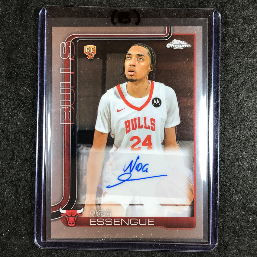 2025-26 Topps Chrome NOA ESSENGUE Chrome Rookie Auto Base #NE (B)