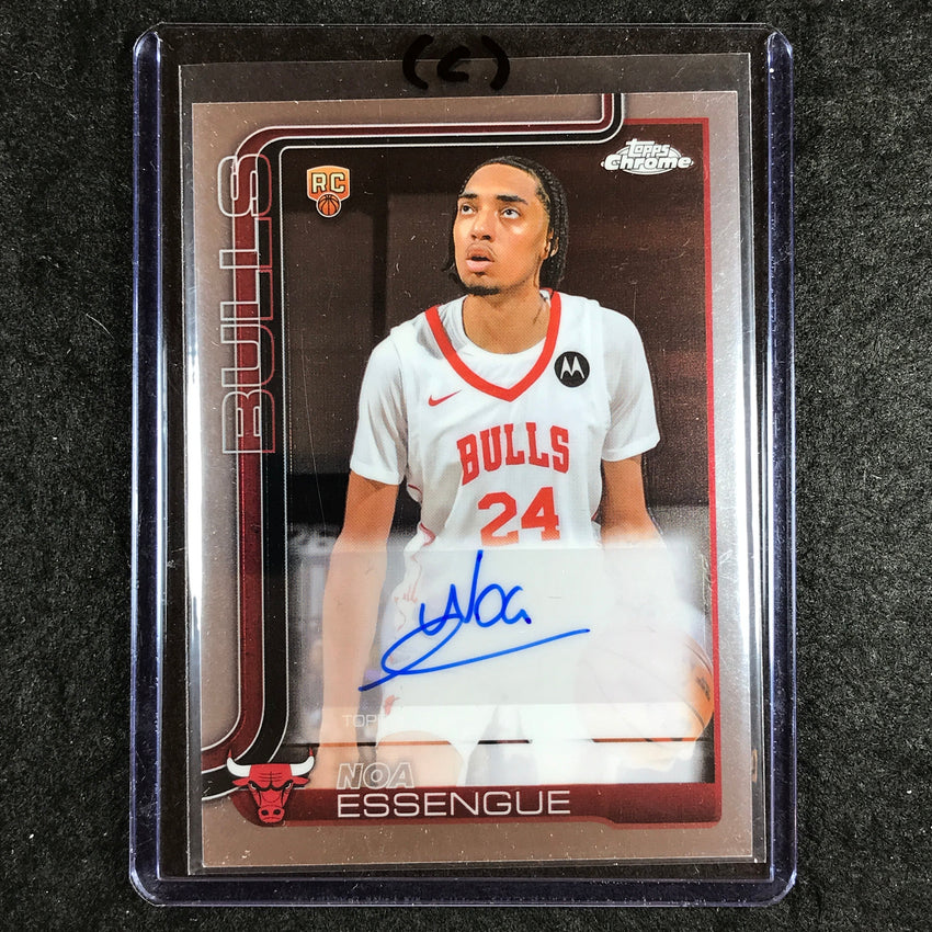 2025-26 Topps Chrome NOA ESSENGUE Chrome Rookie Auto Base #NE (C)
