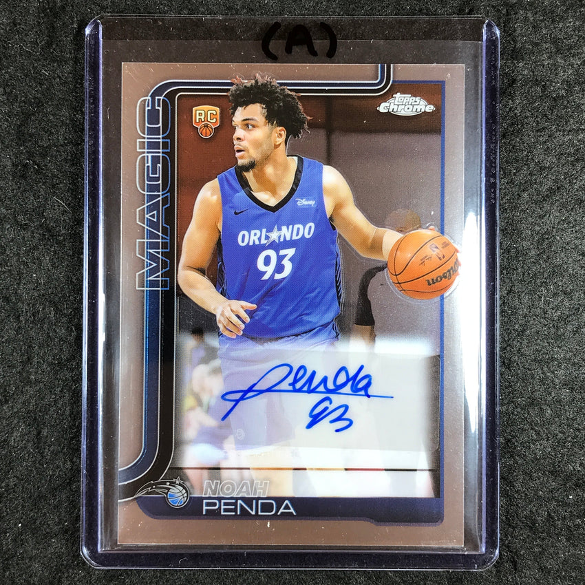 2025-26 Topps Chrome NOAH PENDA Chrome Rookie Auto Base #NP (A)