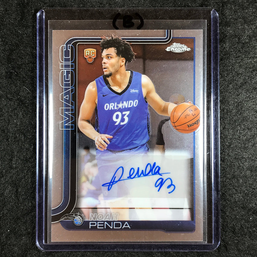 2025-26 Topps Chrome NOAH PENDA Chrome Rookie Auto Base #NP (B)