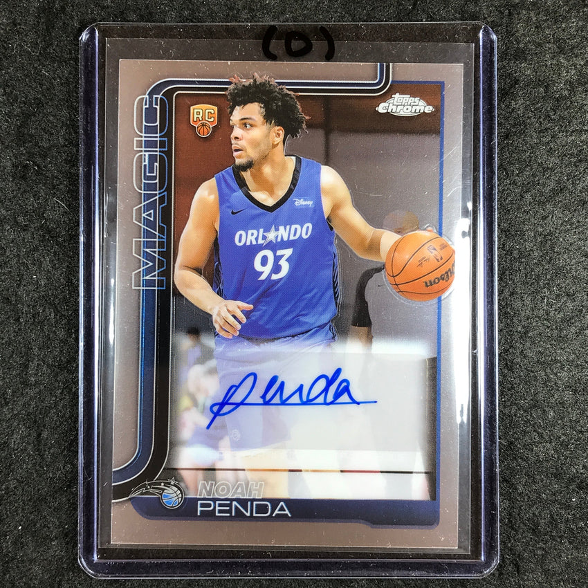 2025-26 Topps Chrome NOAH PENDA Chrome Rookie Auto Base #NP (D)