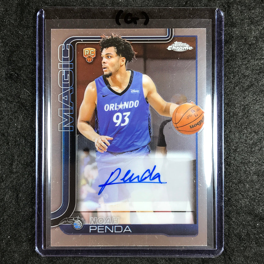 2025-26 Topps Chrome NOAH PENDA Chrome Rookie Auto Base #NP (G)