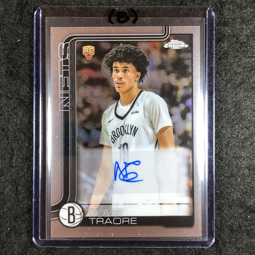 2025-26 Topps Chrome NOLAN TRAORE Chrome Rookie Auto Base #NT (B)