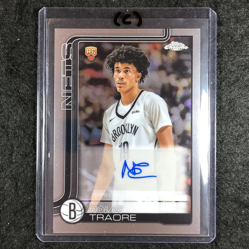 2025-26 Topps Chrome NOLAN TRAORE Chrome Rookie Auto Base #NT (C)