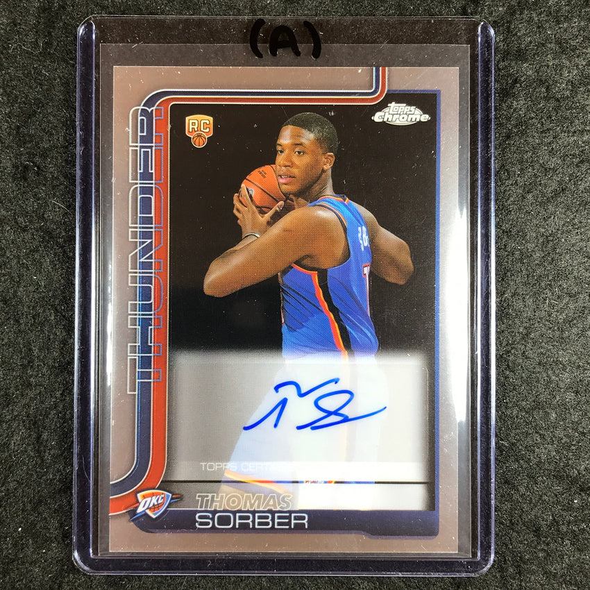 2025-26 Topps Chrome THOMAS SORBER Chrome Rookie Auto Base #TS (A)