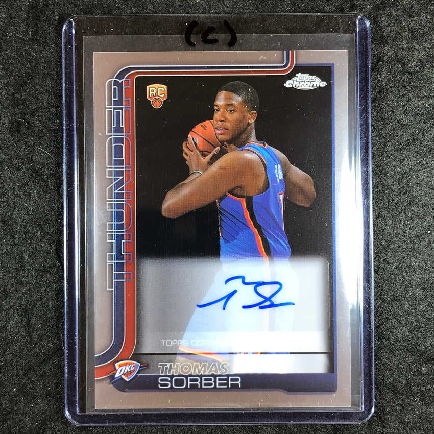 2025-26 Topps Chrome THOMAS SORBER Chrome Rookie Auto Base #TS (C)