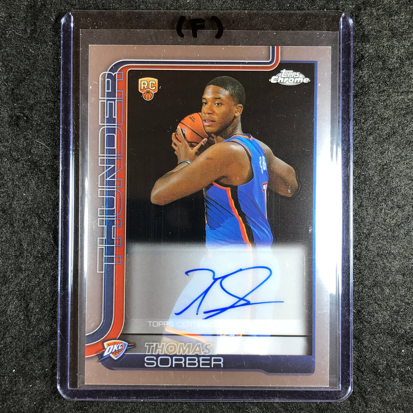 2025-26 Topps Chrome THOMAS SORBER Chrome Rookie Auto Base #TS (F)