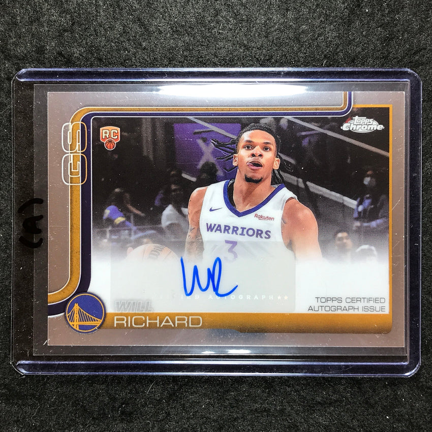 2025-26 Topps Chrome WILL RICHARD Chrome Rookie Auto Base #WIR (A)
