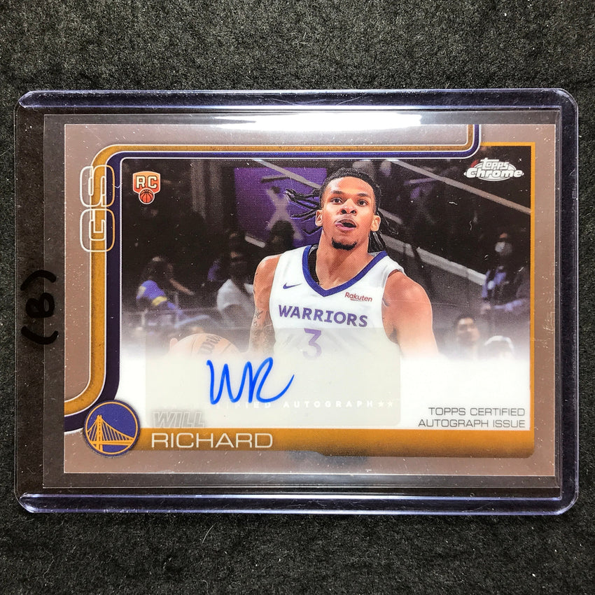 2025-26 Topps Chrome WILL RICHARD Chrome Rookie Auto Base #WIR (B)