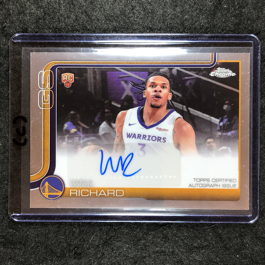 2025-26 Topps Chrome WILL RICHARD Chrome Rookie Auto Base #WIR (C)