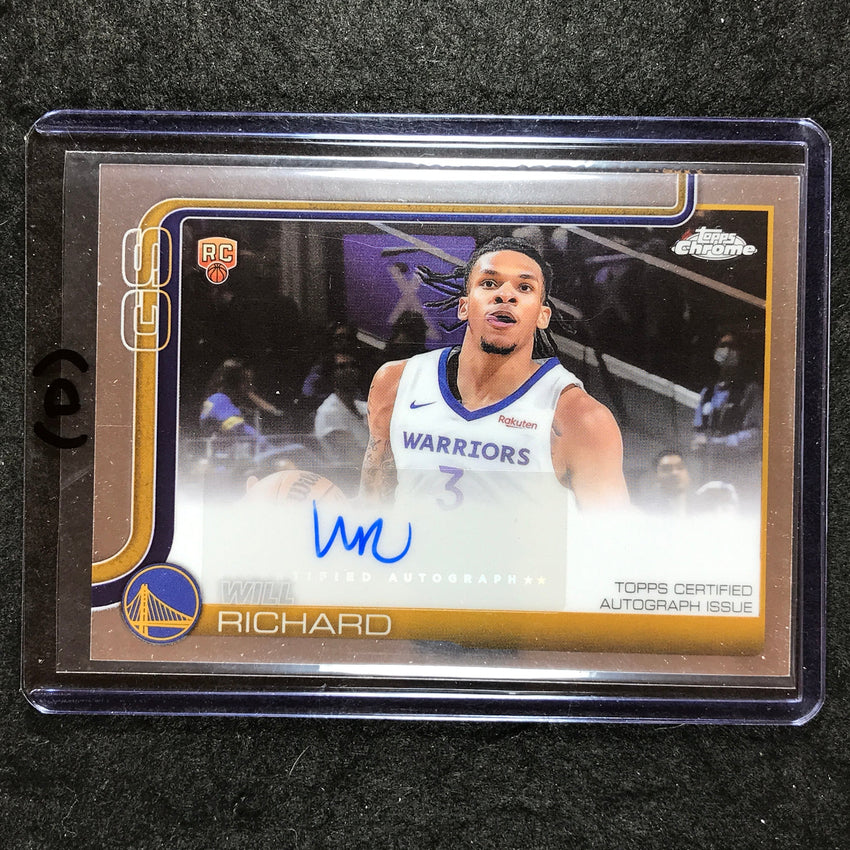 2025-26 Topps Chrome WILL RICHARD Chrome Rookie Auto Base #WIR (D)