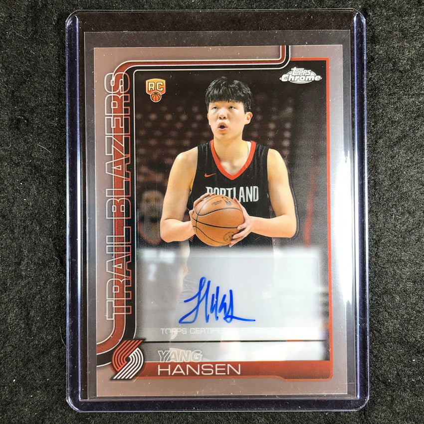2025-26 Topps Chrome YANG HANSEN Chrome Rookie Auto Base #YH