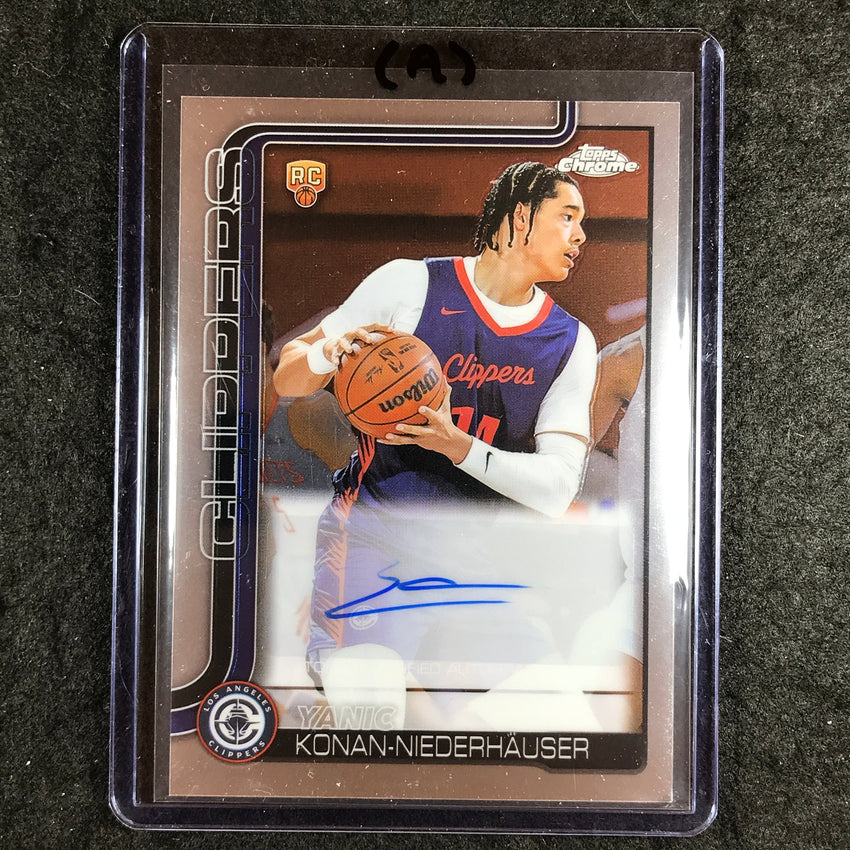 2025-26 Topps Chrome YANIC KONAN-NIEDERHAUSER Chrome Rookie Auto Base #YKN (A)