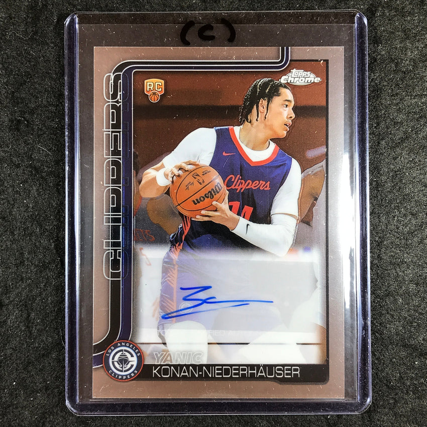2025-26 Topps Chrome YANIC KONAN-NIEDERHAUSER Chrome Rookie Auto Base #YKN (C)
