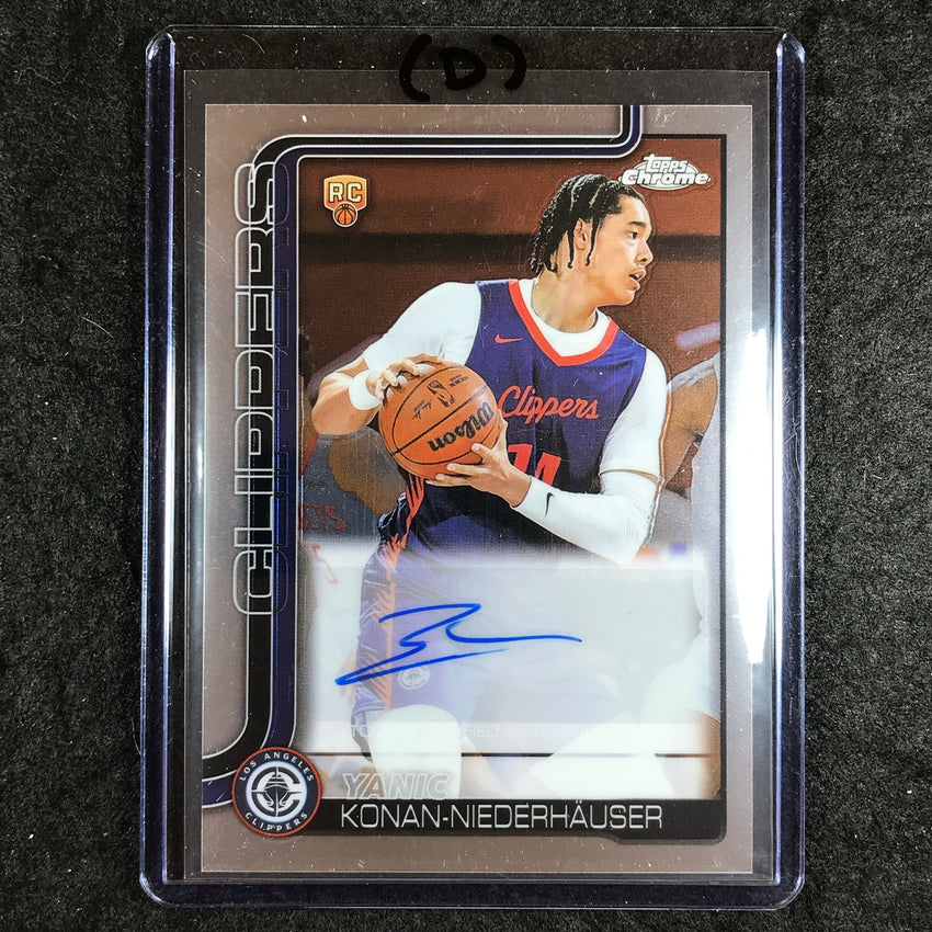 2025-26 Topps Chrome YANIC KONAN-NIEDERHAUSER Chrome Rookie Auto Base #YKN (D)