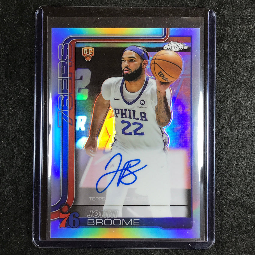 2025-26 Topps Chrome JOHNI BROOME Chrome Rookie Auto Refractor #JBE