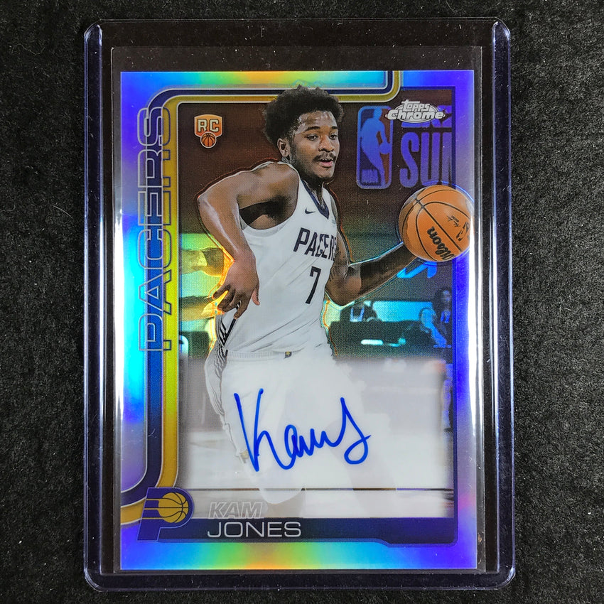 2025-26 Topps Chrome KAM JONES Chrome Rookie Auto Refractor #KJ