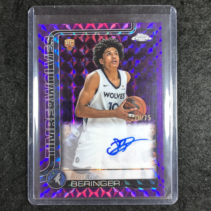 2025-26 Topps Chrome JOAN BERINGER Chrome Rookie Auto Purple Geometric 70/75