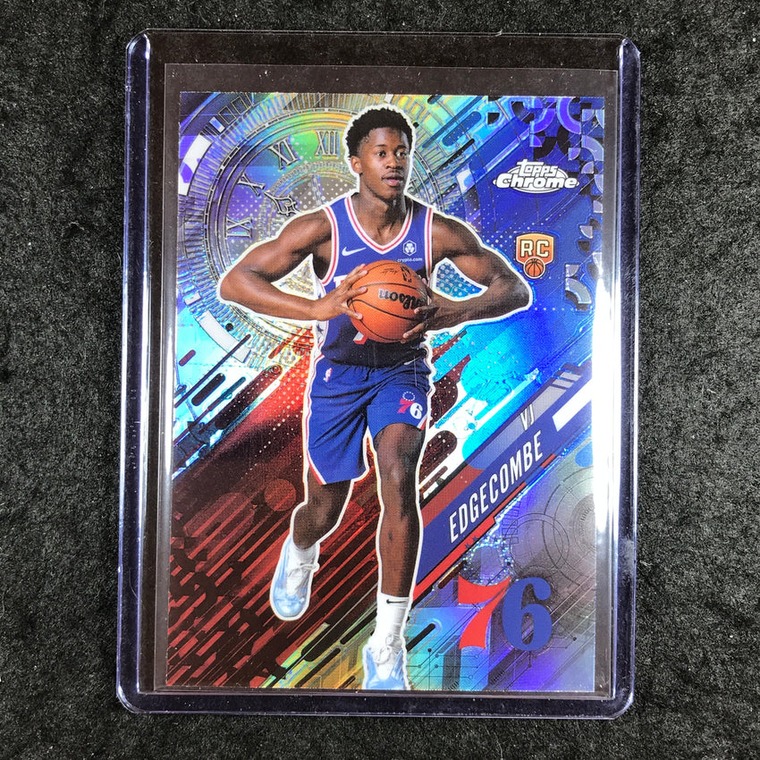 2025-26 Topps Chrome VJ EDGECOMBE Go Time Rookie Refractor #18