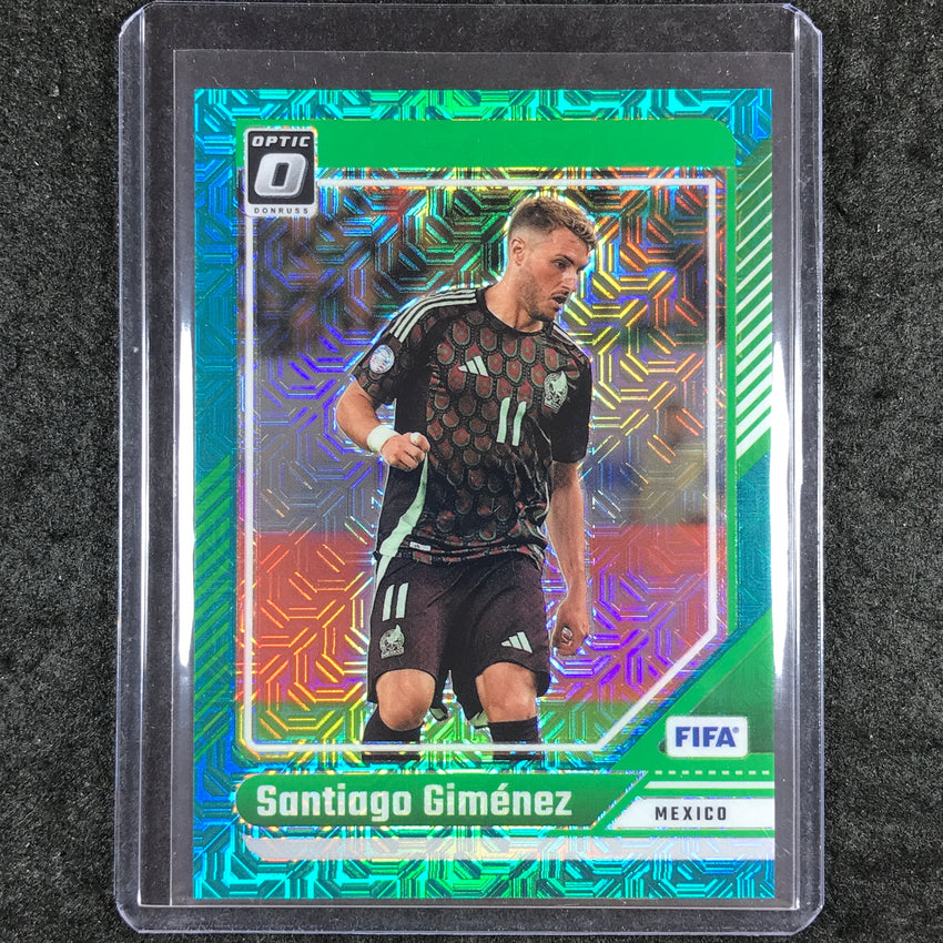 2024-25 Donruss Soccer SANTIAGO GIMENEZ Optic Teal Mojo 35/49 #40