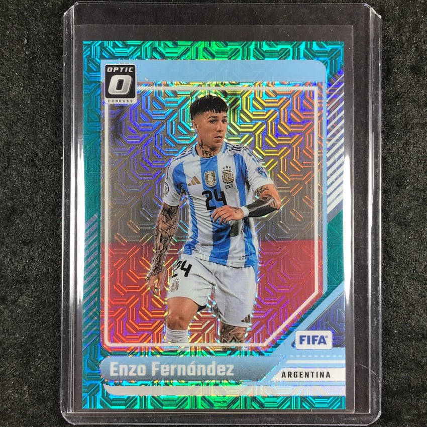 2024-25 Donruss Soccer ENZO FERNANDEZ Optic Teal Mojo 15/49 #71