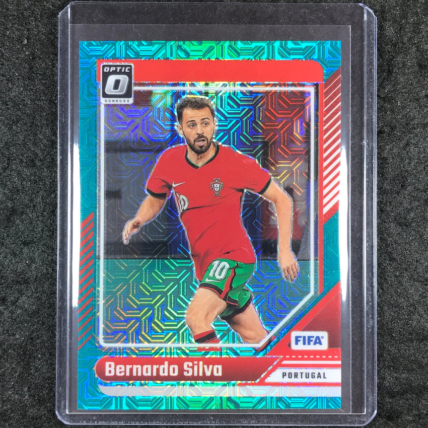 2024-25 Donruss Soccer BERNARDO SILVA Optic Teal Mojo 7/49 #123