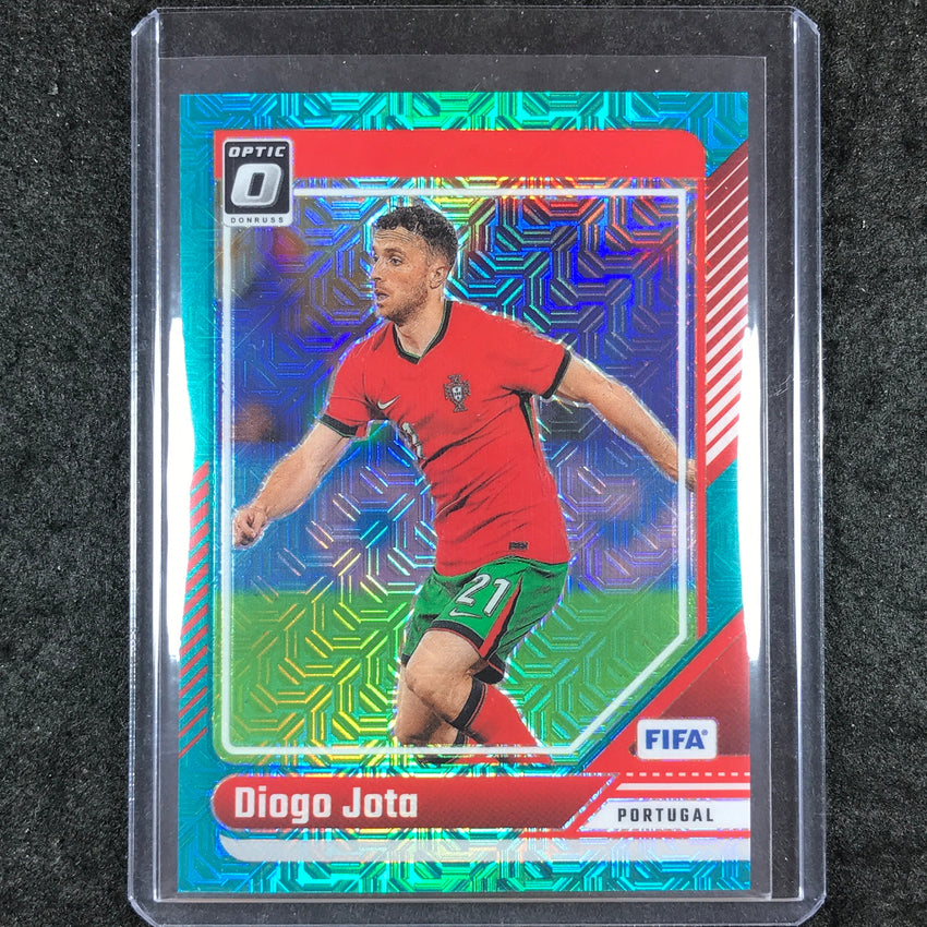 2024-25 Donruss Soccer DIOGO JOTA Optic Teal Mojo 14/49 #126