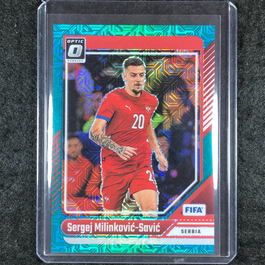 2024-25 Donruss Soccer SERGEJ MILINKOVIC-SAVIC Optic Teal Mojo 20/49 #148