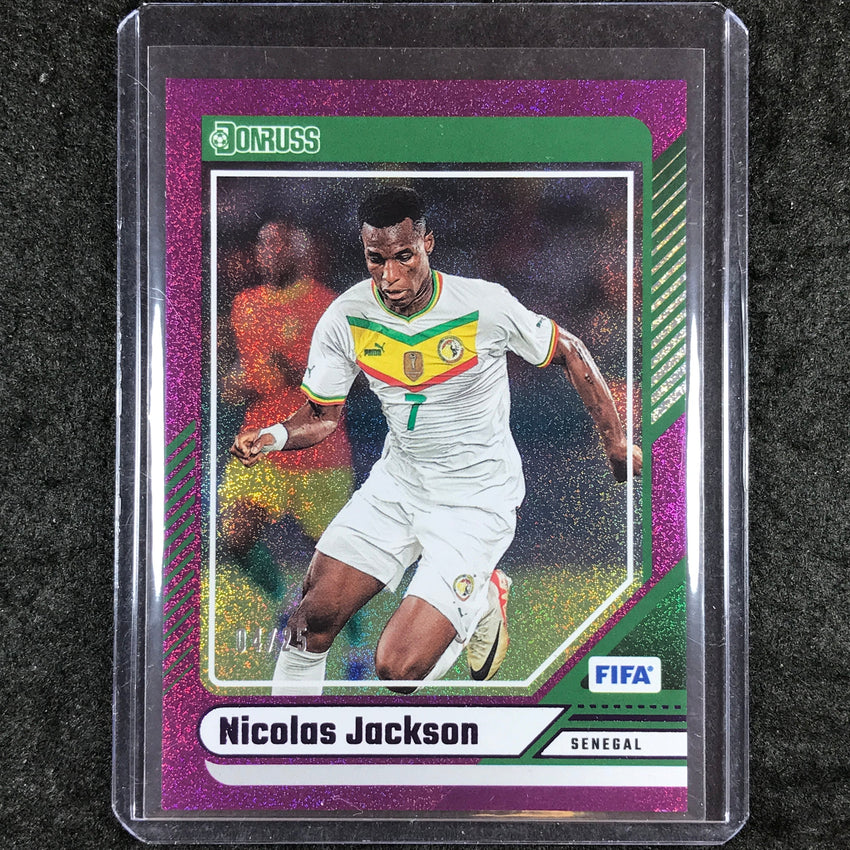 2024-25 Donruss Soccer NICOLAS JACKSON Base Purple 4/25 #157