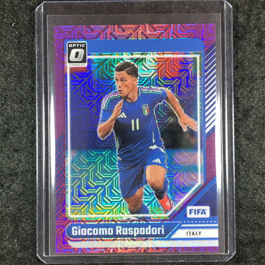 2024-25 Donruss Soccer GIACOMO RASPADORI Optic Purple Mojo 2/25 #20