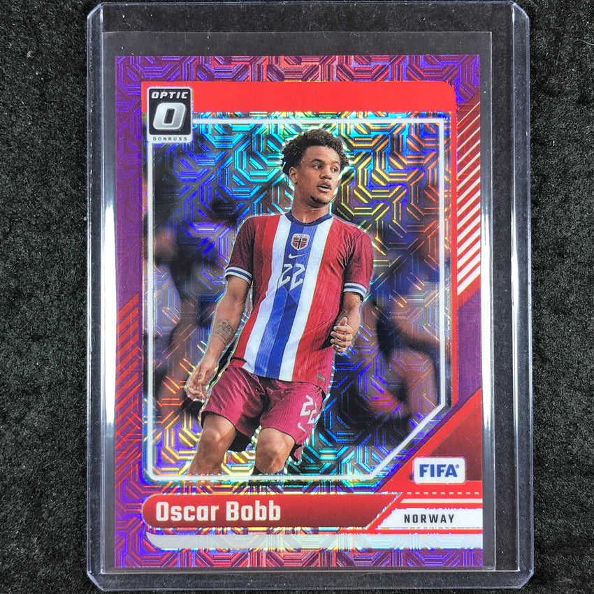 2024-25 Donruss Soccer OSCAR BOBB Optic Purple Mojo 24/25 #97