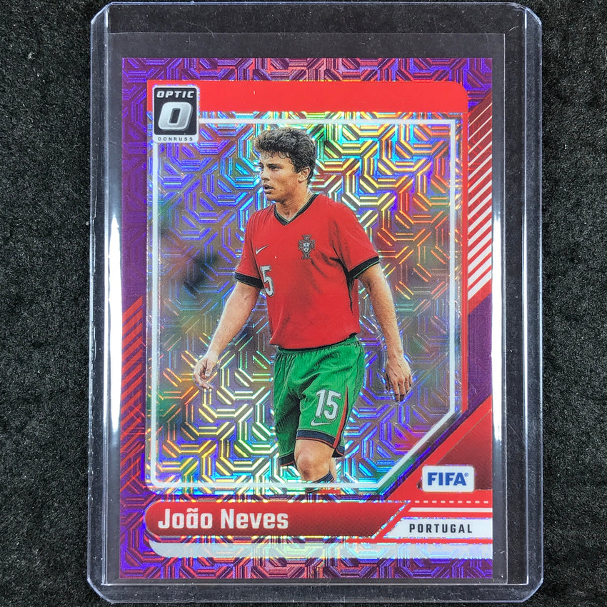 2024-25 Donruss Soccer JOAO NEVES Optic Purple Mojo 4/25 #127