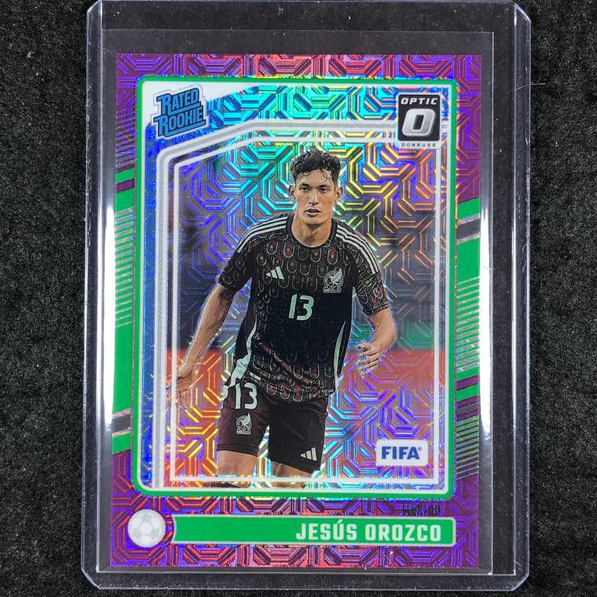 2024-25 Donruss Soccer JESUS OROZCO Rated Rookie Optic Purple Mojo 6/25 #195