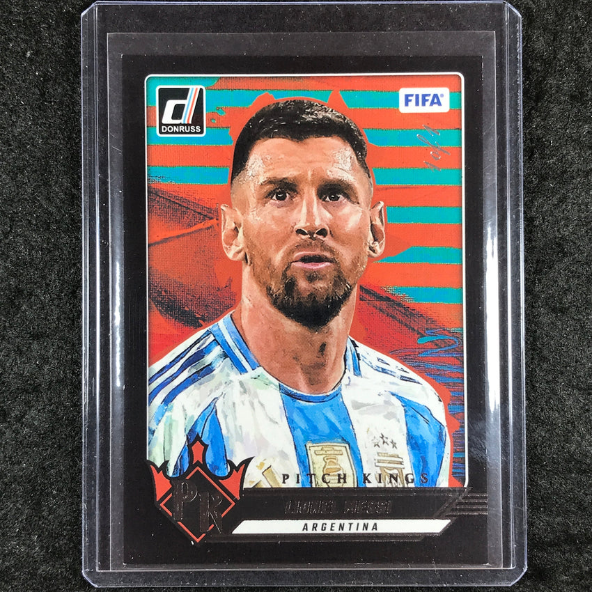 2024-25 Donruss Soccer LIONEL MESSI Pitch Kings Black 1/1 #10