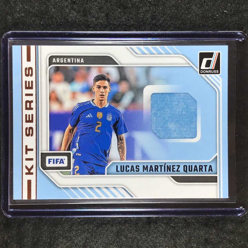 2024-25 Donruss Soccer LUCAS MARTINEZ QUARTA Kit Series Jersey Relic #LMQ