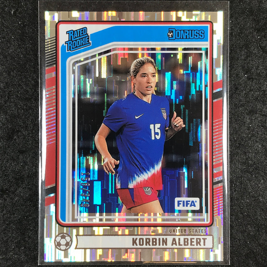 2024-25 Donruss Soccer KORBIN ALBERT Rated Rookie Silver /349 #187