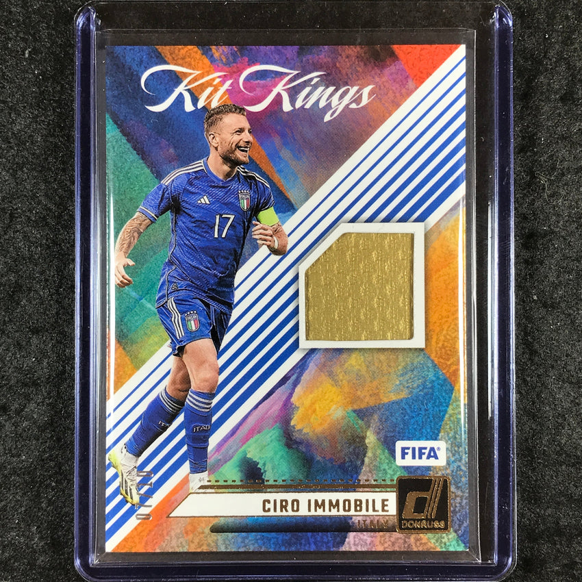 2024-25 Donruss Soccer CIRO IMMOBILE Kit Kings Patch Relic Gold 7/10