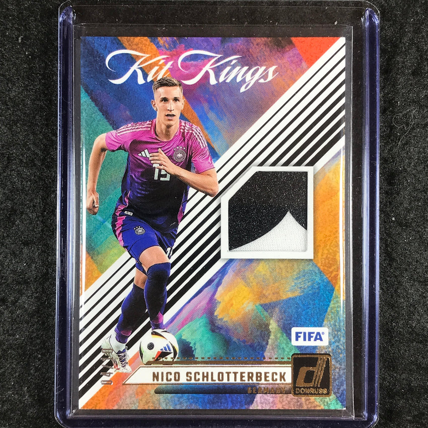 2024-25 Donruss Soccer NICO SCHLOTTERBECK Kit Kings Patch Relic Gold 4/10
