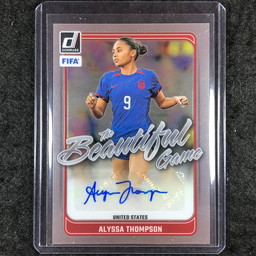 2024-25 Donruss Soccer ALYSSA THOMPSON The Beautiful Game Auto Base #AT