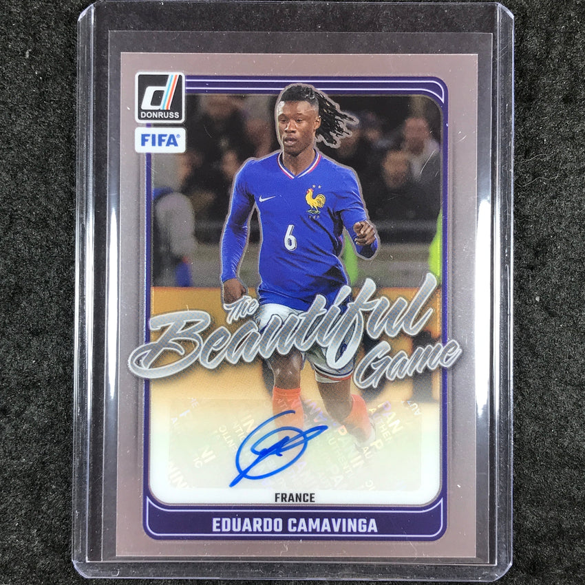 2024-25 Donruss Soccer EDUARDO CAMAVINGA The Beautiful Game Auto Base #EC