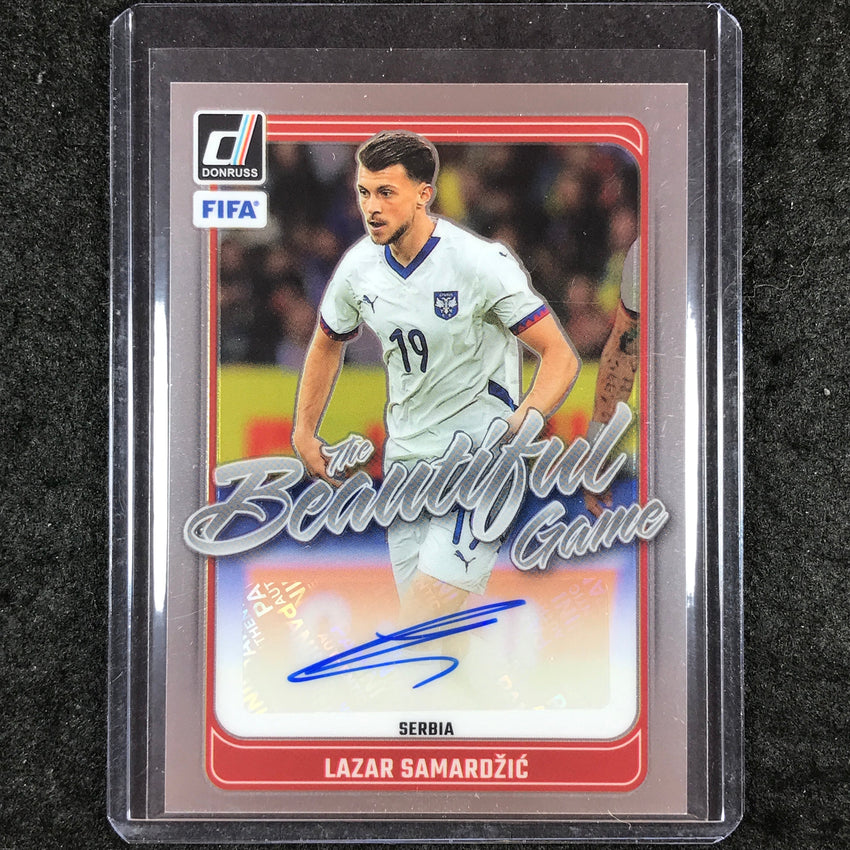 2024-25 Donruss Soccer LAZAR SAMARDZIC The Beautiful Game Auto Base #LZR