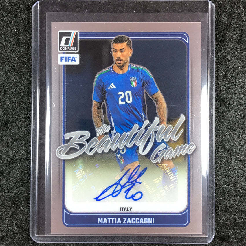 2024-25 Donruss Soccer MATTIA ZACCAGNI The Beautiful Game Auto Base #MZ